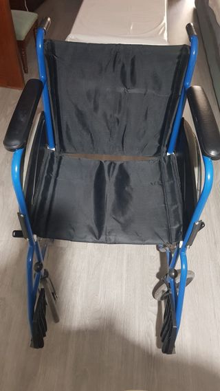 Silla de ruedas azul 17 kg