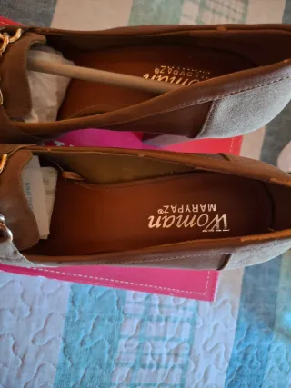 Zapatos Mary Paz Mujer Beige/Marrón