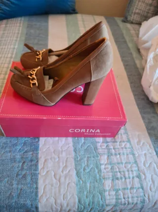 Zapatos Mary Paz Mujer Beige/Marrón