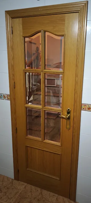 Lote puertas madera maciza