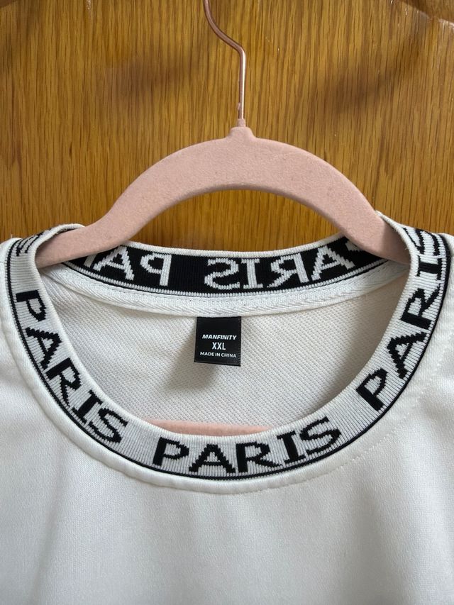 Sudadera blanca Paris