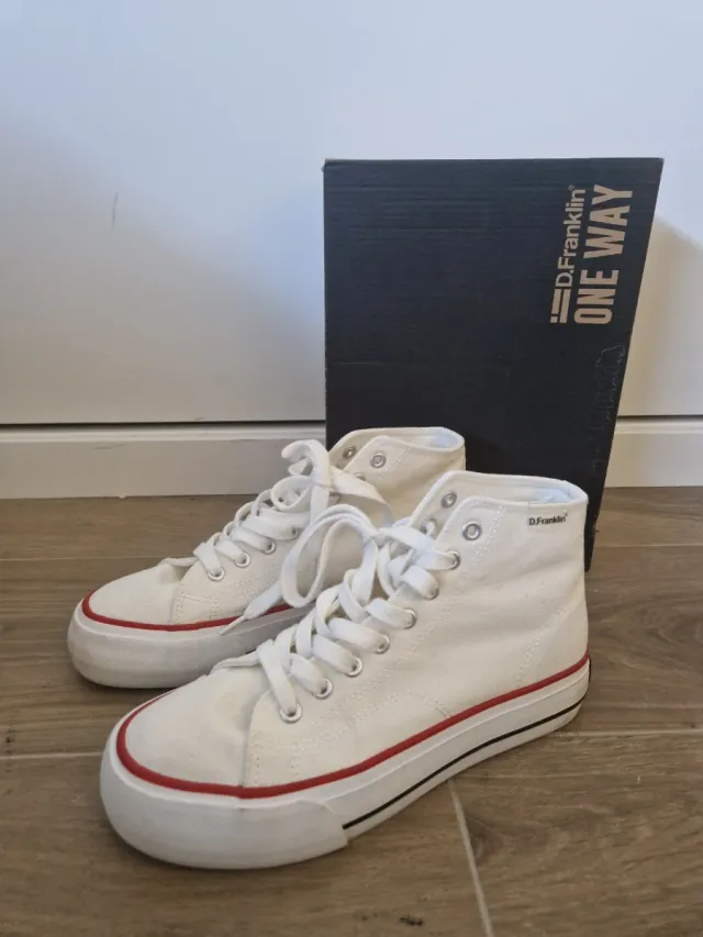 Zapatillas D.Franklin Mujer Blancas Talla 39