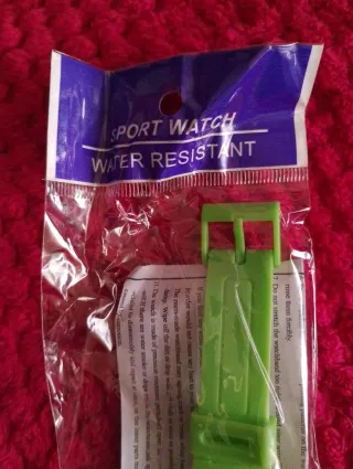 Reloj deportivo verde lima silicona