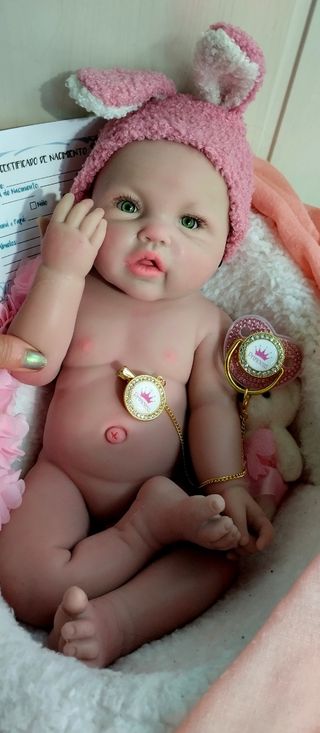 Bebé Reborn Silicona 44cm 2.7kg