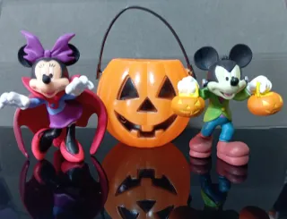 Mickey y Minnie Halloween Disney Bullyland figuras
