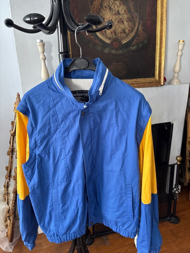 Chaqueta Burberrys Vintage Azul y Amarillo