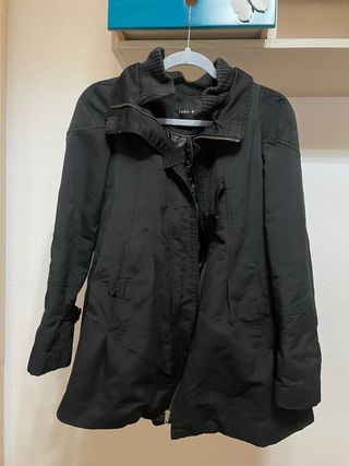 Abrigo Zara Negro Mujer