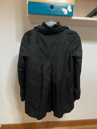 Abrigo Zara Negro Mujer