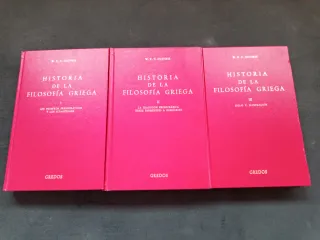 Historia de la filosofía griega tomos I, II y III