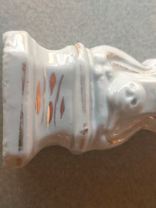 Crocifisso antico in biscuit lucido