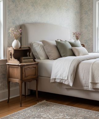 Pareja de mesitas de roble antiguas