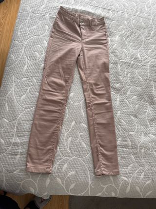 Pantalones Calzedonia XS Rosa Claro Beige