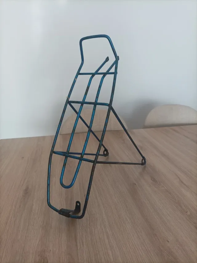 Portabultos bicicleta azul