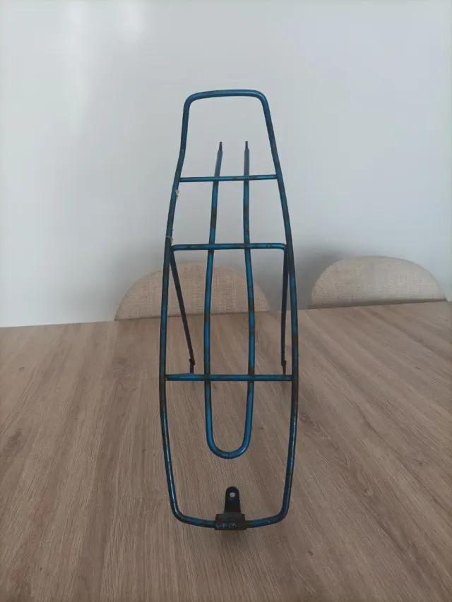 Portabultos bicicleta azul