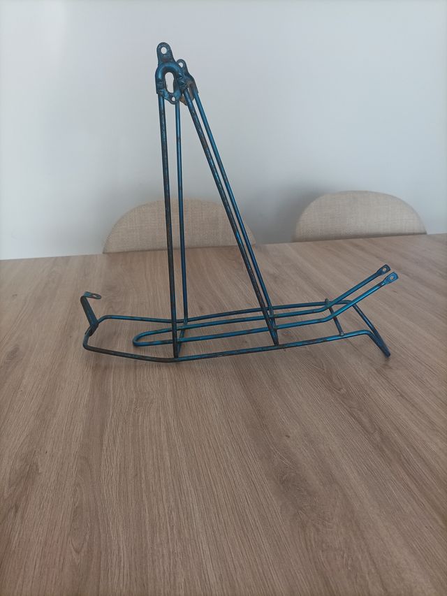 Portabultos bicicleta azul