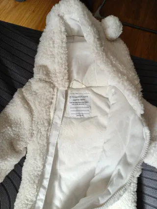 Buzo polar de bebé con capucha y orejas