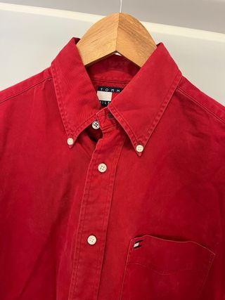 Camisa Tommy Hilfiger Roja Talla S
