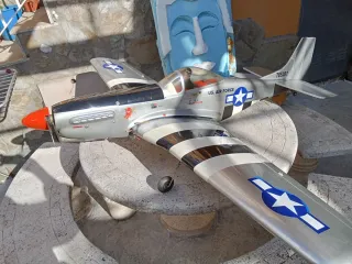 Avión RC Mustang P-51 180cm Tren Retráctil