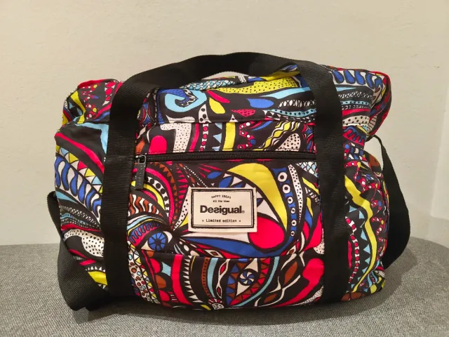 Bolsa de viaje Desigual plegable multicolor