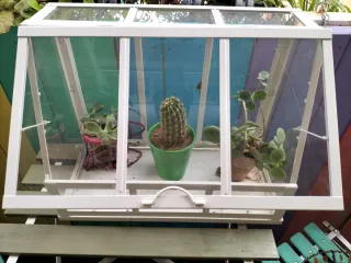 Invernadero Blanco 45cm Interior/Exterior