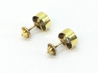 pendientes oro 18k con piedra