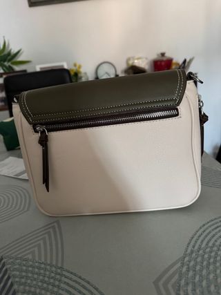 Bolso Parfois Beige y Verde Nuevo