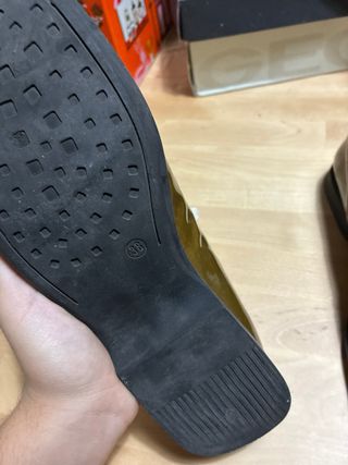 Mocasines Bally Verde Oliva Patentados