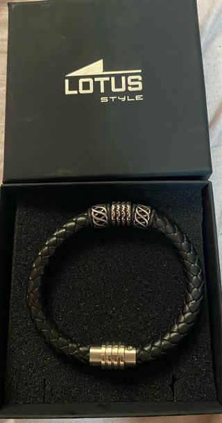 Pulsera LOTUS Hombre Cuero Cierre Magnético