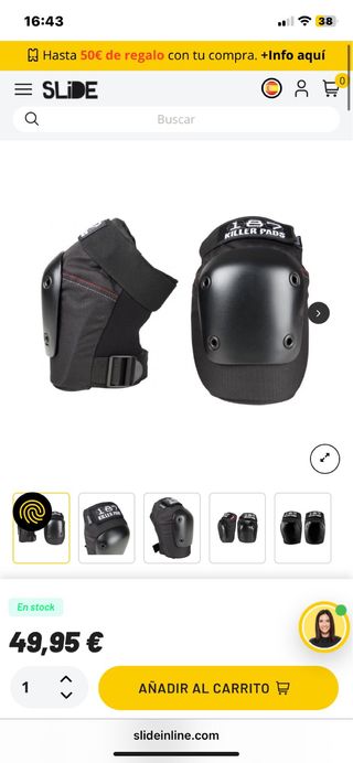 Rodilleras 187 Killer Pads Talla M
