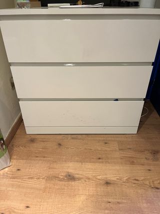 Cassettiera bianca, ottime condizioni