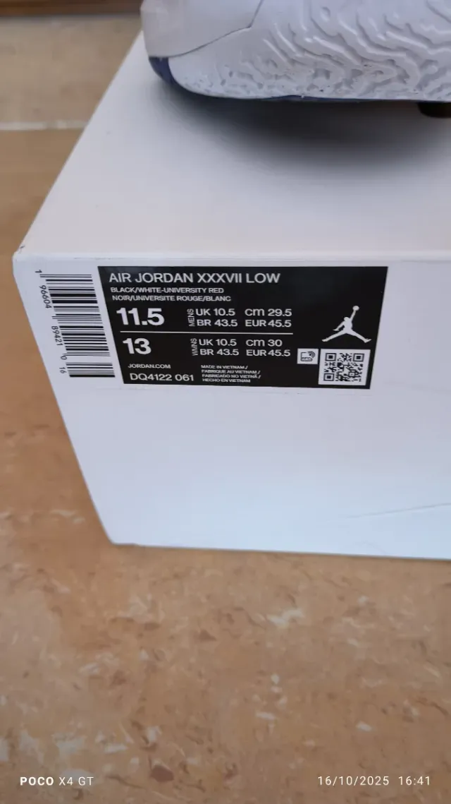 Zapatillas Air Jordan XXXVII Talla 45.5