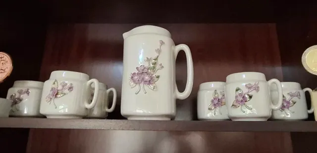 Juego de té vintage floral