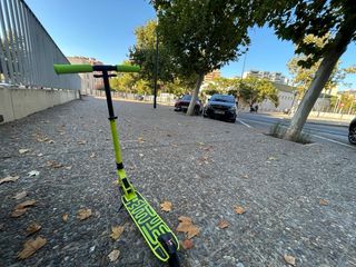 Patinete scooter verde y negro