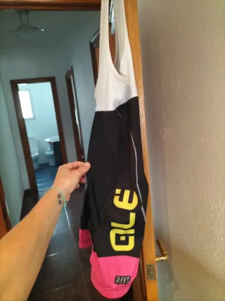 Maillot Ciclismo Negro y Rosa