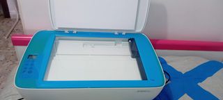 Impresora HP Multiusos Azul y Blanca