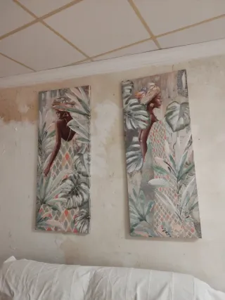 Pareja cuadros decorativos grandes