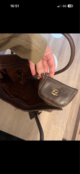 Bolso Piel Zerimar Marrón