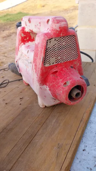 Vibrador y manguera hormigón