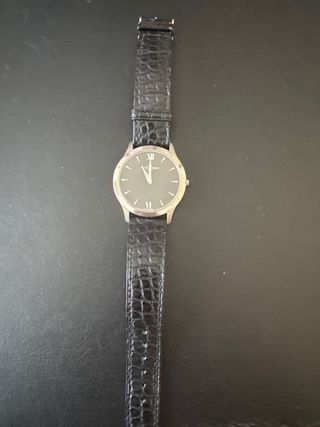 Reloj Baume & Mercier Correa Cuero Negro
