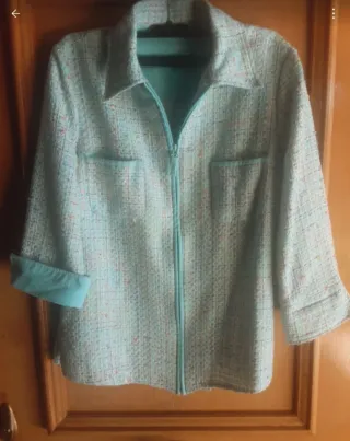 Chaqueta mujer tweed multicolor