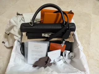 Bolso Hermès Kelly 25cm Negro