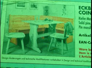 Conjunto comedor/cocina madera pino