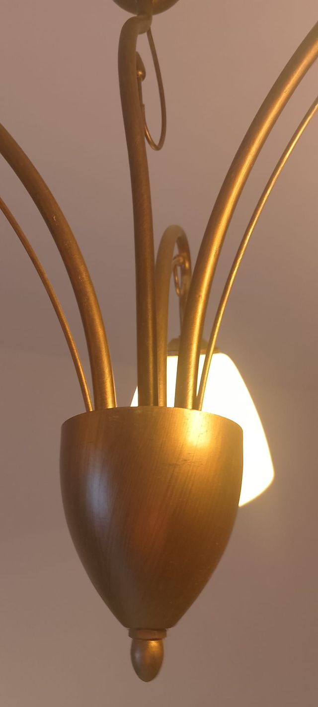 Lámpara de techo tulipas cristal