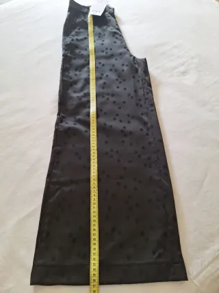 Pantalón fiesta negro con topos