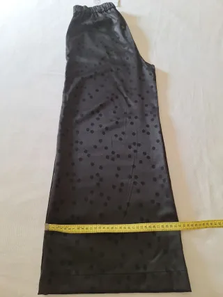 Pantalón fiesta negro con topos