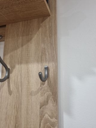 Mueble de entrada madera y metal
