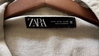 Camisa safari Zara color arena