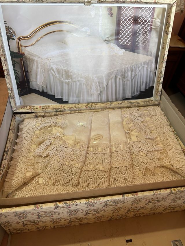 Set Lenzuola La Fiorentina Seta Oro Bianco