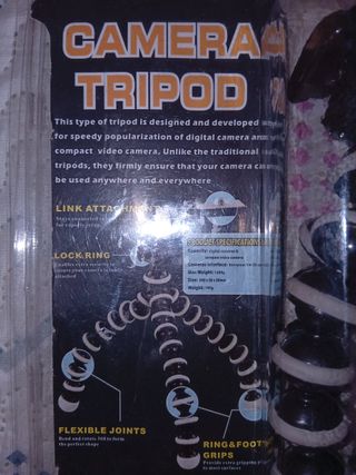 Trípode Flexible para Cámara y Móvil