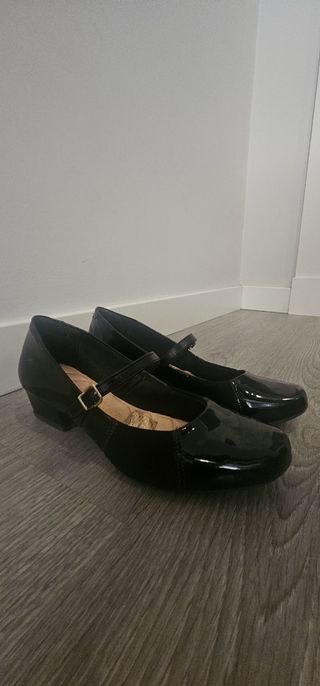 Zapatos negros charol mujer T38/39